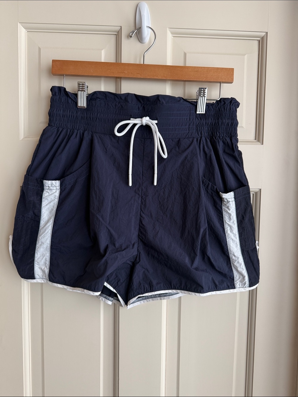 Umgee Navy Athletic Shorts with White Trim